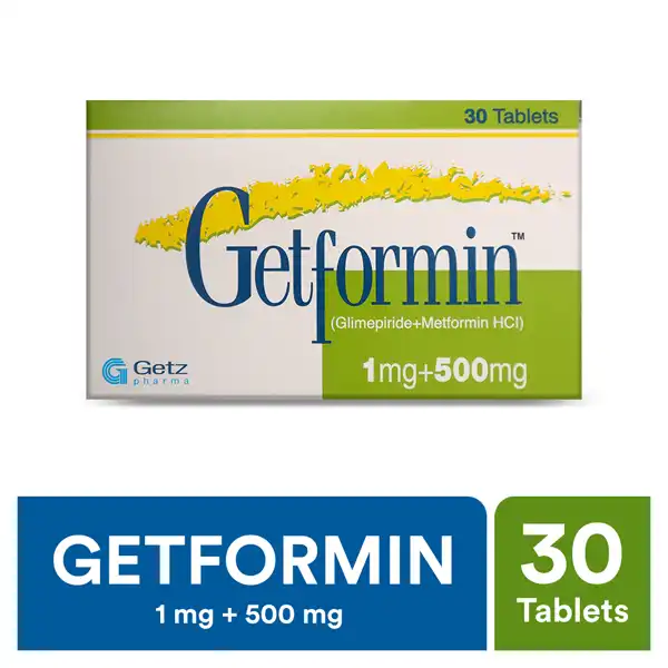 getformin 1mg+ 500mg